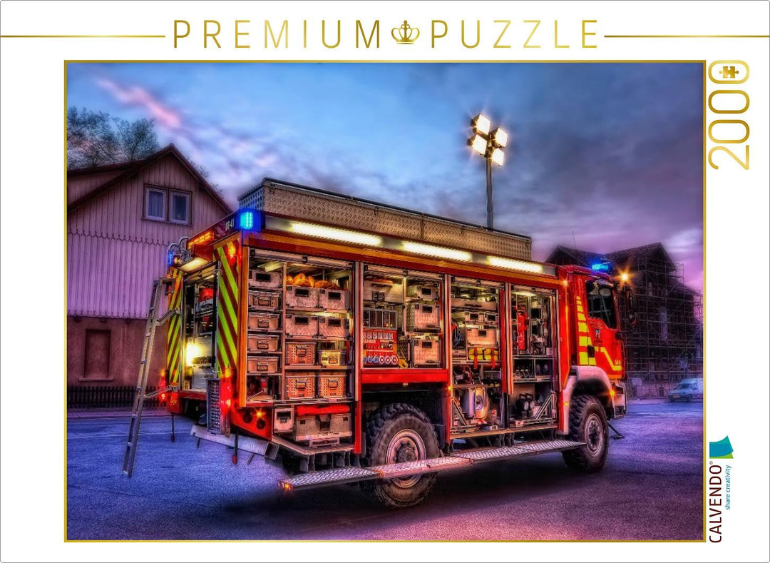 CALVENDO Puzzle Rüstwagen FF Bad Harzburg 2000 Teile Lege-Grösse 90 x 67 cm Foto-Puzzle Bild von Mar