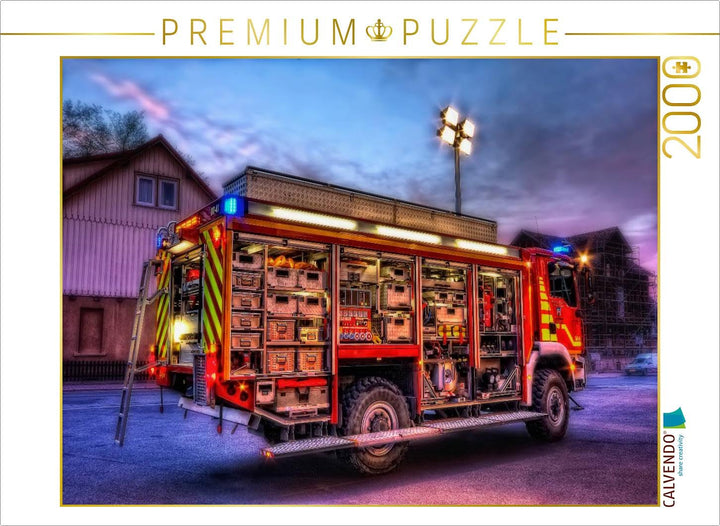 CALVENDO Puzzle Rüstwagen FF Bad Harzburg 2000 Teile Lege-Grösse 90 x 67 cm Foto-Puzzle Bild von Mar