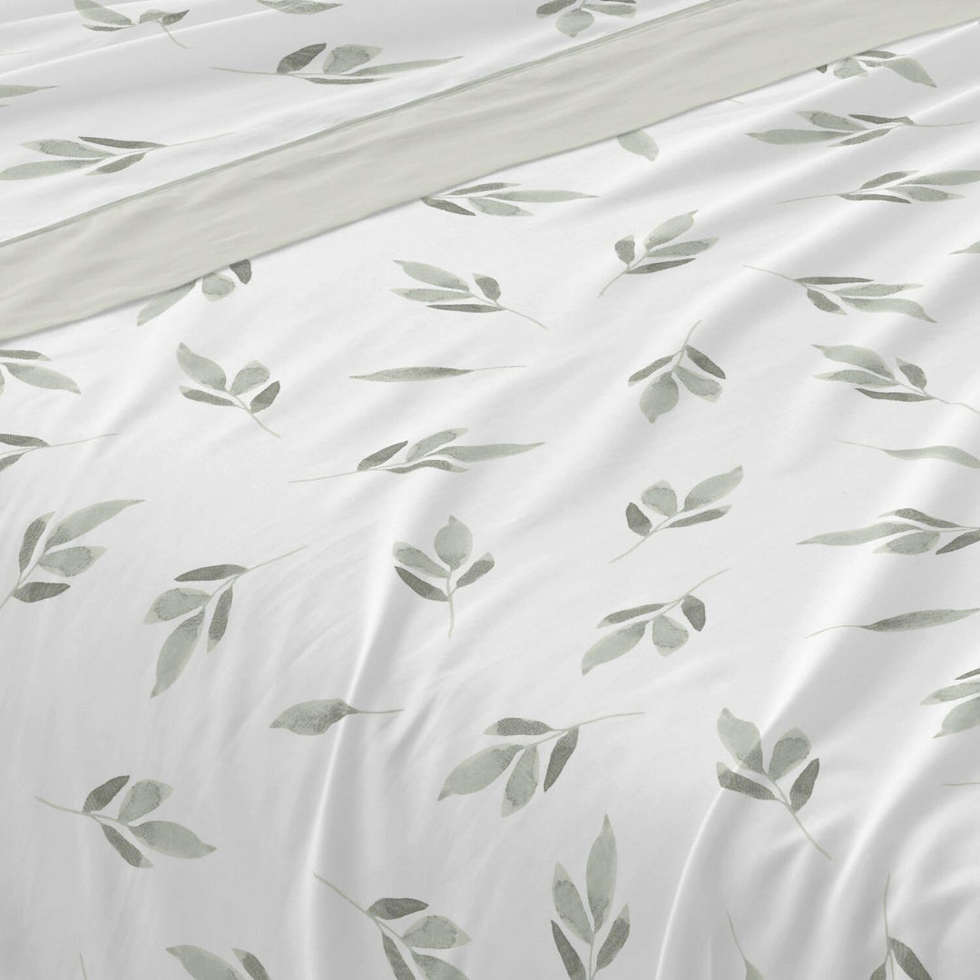Burrito Blanco Bettwäsche-Set, 100% Baumwolle, für Betten mit 200 cm, Grün Grün Ancho de 200 cm, Grü