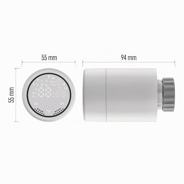EMOS GoSmart Heizkörperthermostat mit App, programmierbarer ZigBee Smart Home Thermostat, einstellba