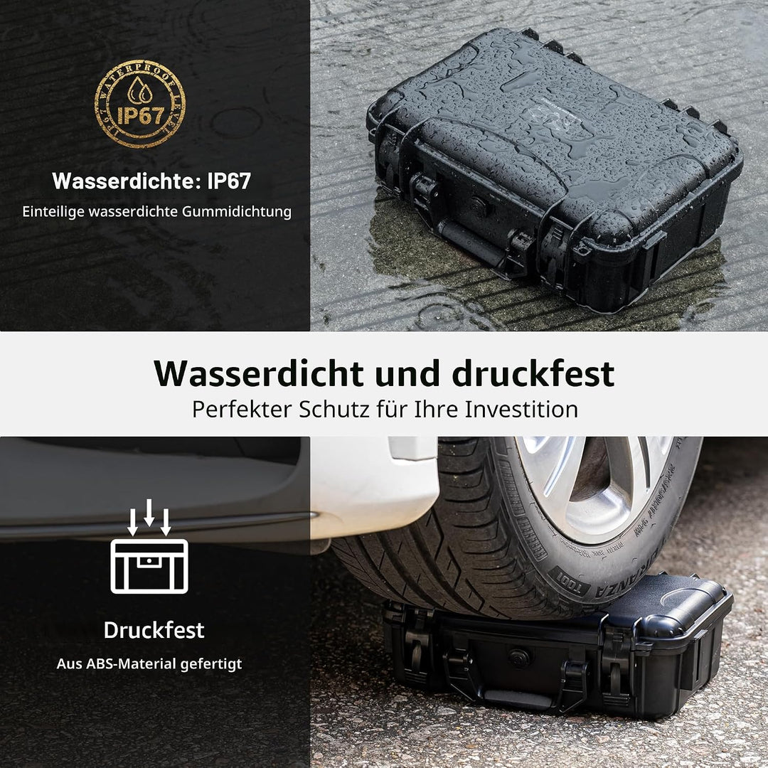 Tomat Wasserdichter Hartschalenkoffer für DJI Mini 4K Drone Fly More Combo