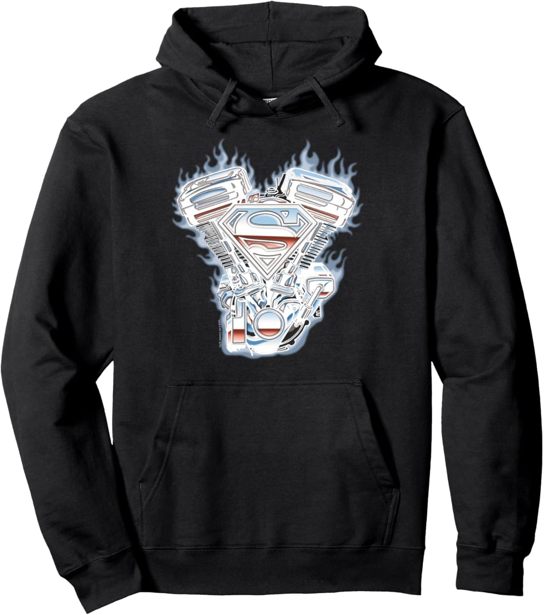 Superman V Twin Logo Pullover Hoodie