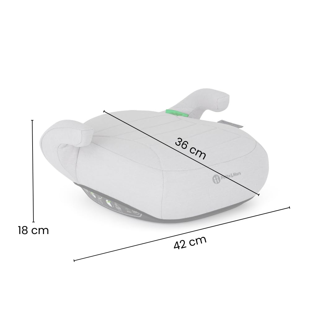 Petite&amp;Mars ZUNO Sitzerhöhung Auto Kinder 125–150 cm (ECE R129) – Leicht &amp; Kompakt, Ohne ISOFIX, Erg