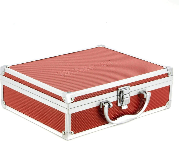AR Carry Box® Kleiner Alukoffer Werkzeugkoffer Aluminium Koffer leer 260x210x80mm Farbe Rot, Rot
