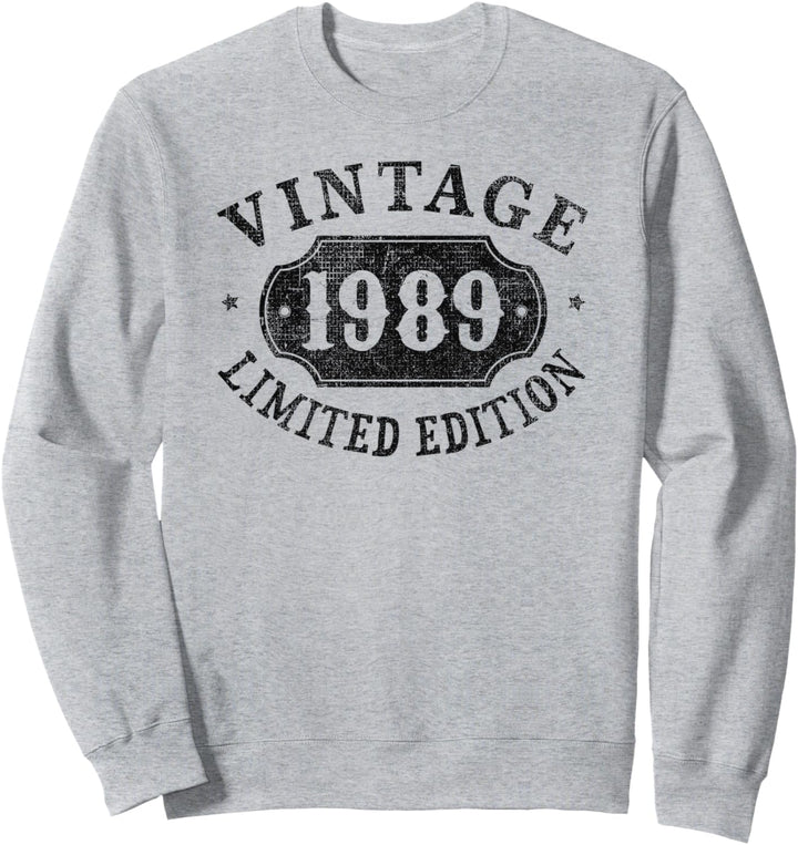 35 Jahre alt, 35. Geburtstag, männlich, weiblich, Her, limitiert 1989 Sweatshirt