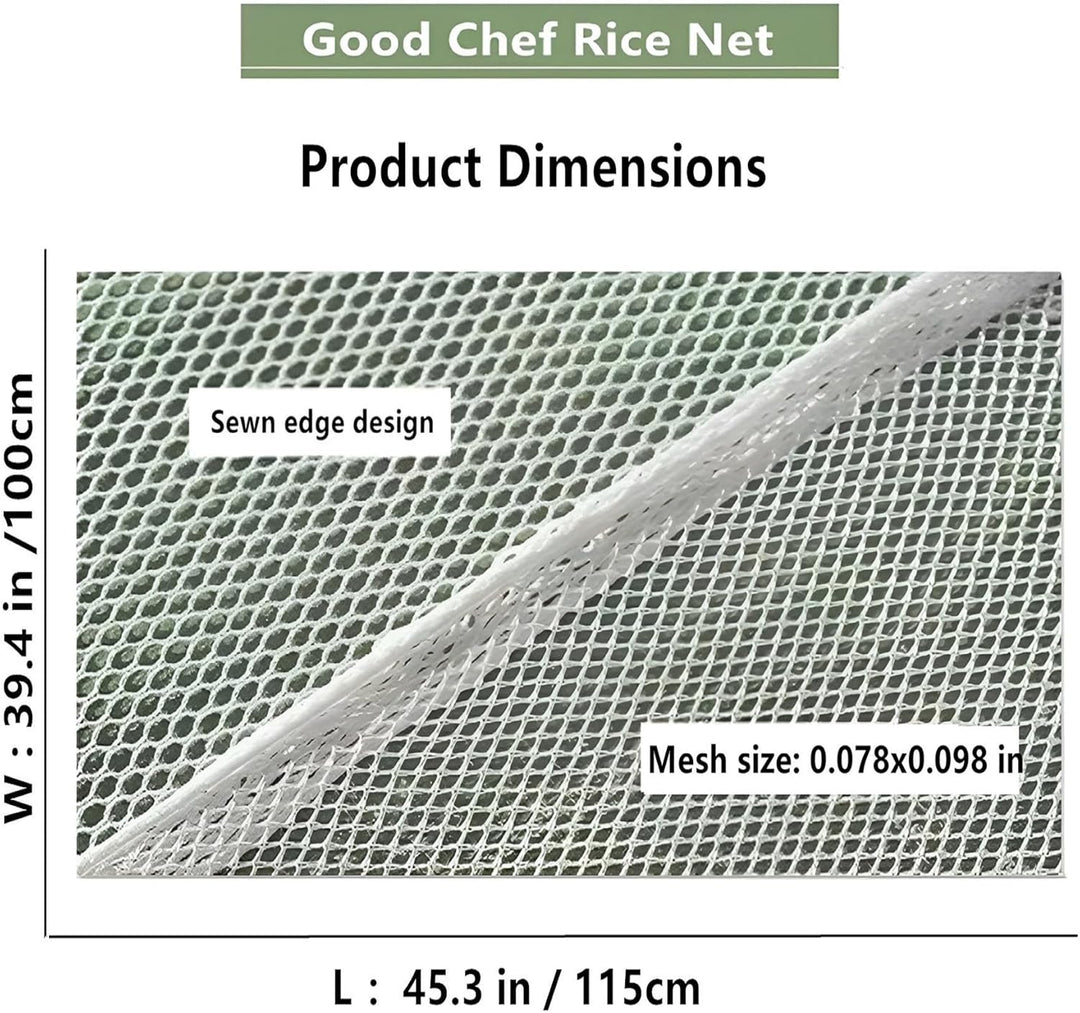 RICE NET Reisserviette aus feinem Netzgewebe, Sushi-Reis, nie über gekochten Reis