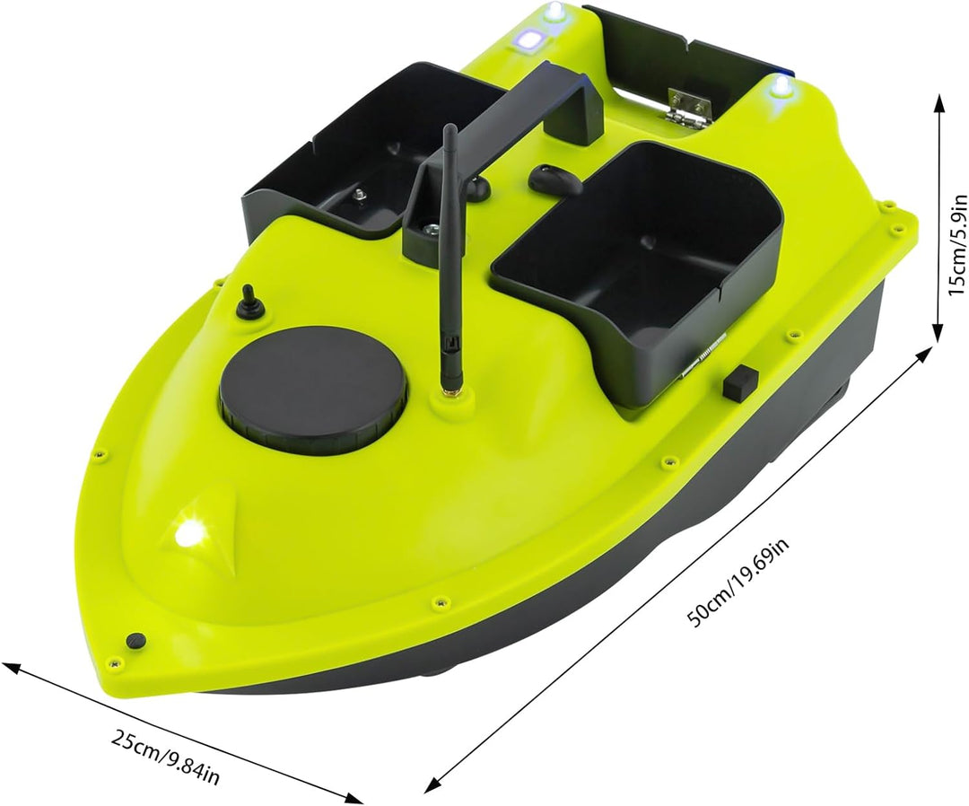 500M GPS Köderboot, GPS Köderboot, Sonar-Fathometer | 52W LCD Fischfinder, Echolot Angeln mit Fernst
