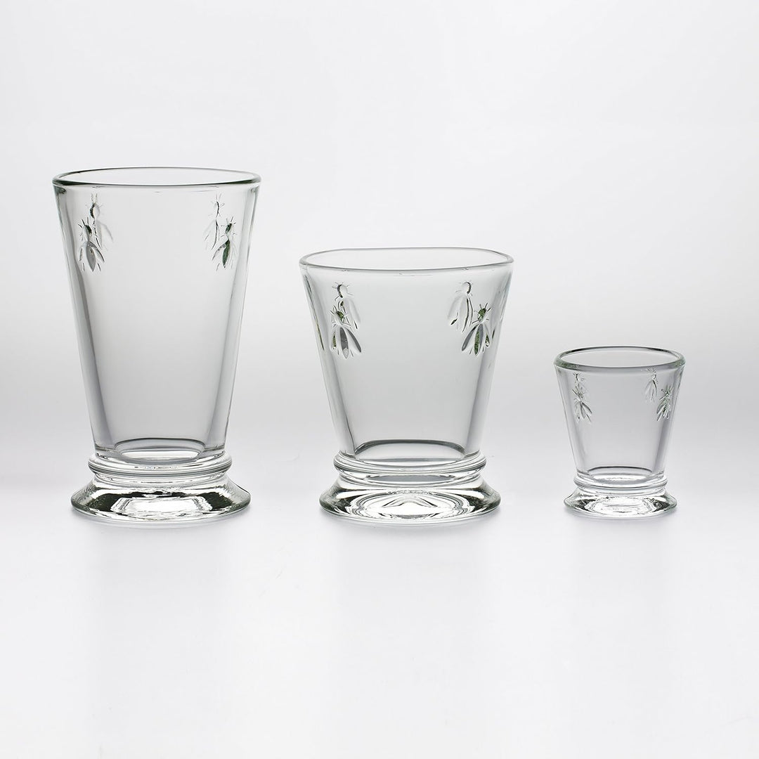 La Roche Bee FBA_43606701 Grosser Glas Becher, 10 Unzen, Packung von 6
