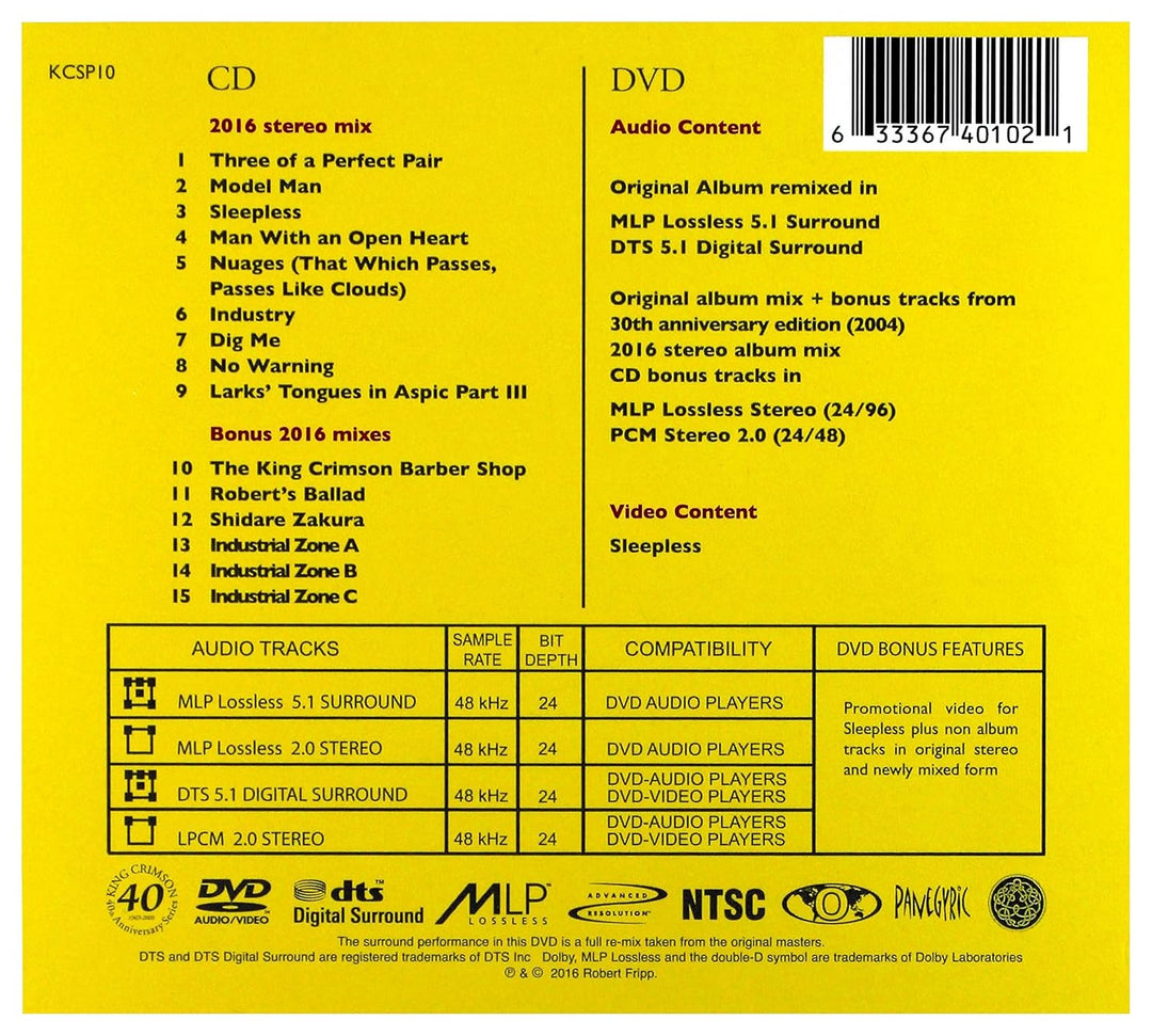 Three of a Perfect Pair a), Audio-CD