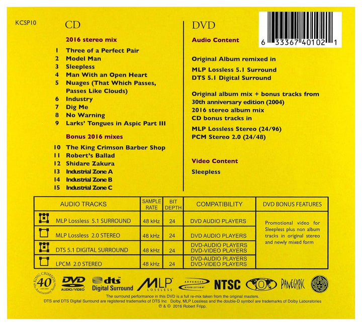 Three of a Perfect Pair a), Audio-CD