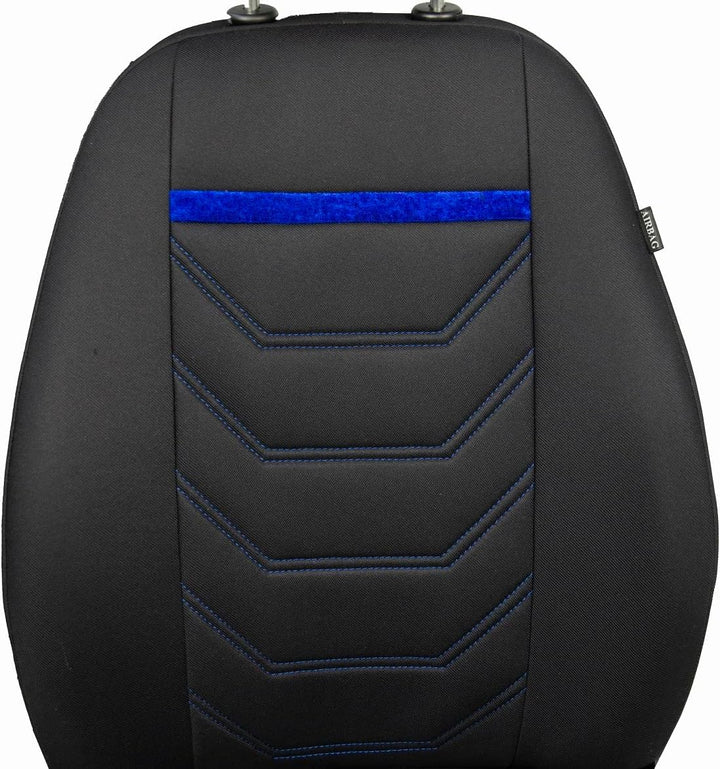 ERJOT Autobezüge Sitzbezüge Comfort Plus Schonbezüge Komplet Set Universal Schwarz (Blau), Blau
