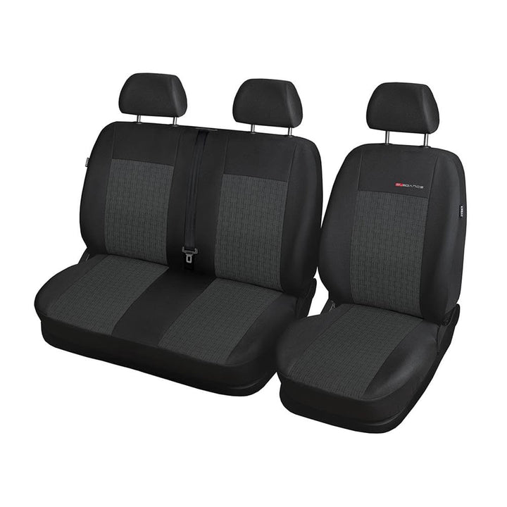 Mossa - Massgeschneiderte Sitzbezüge Auto kompatibel mit Ford Transit Custom Van (2012- ) - nur vord