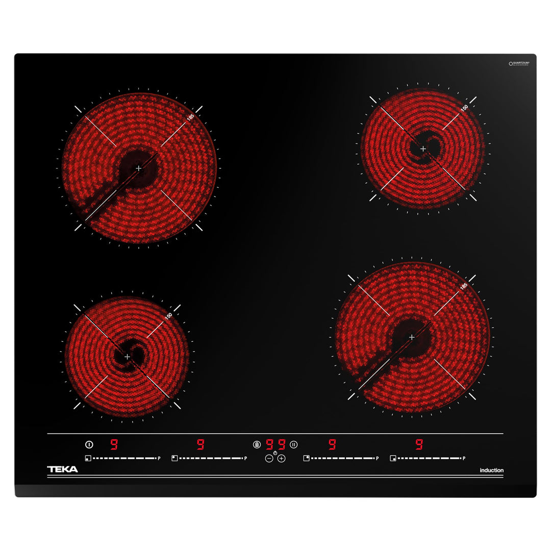 60cm Induktionskochfeld mit 4 Kochzonen, Multislider Bedienung