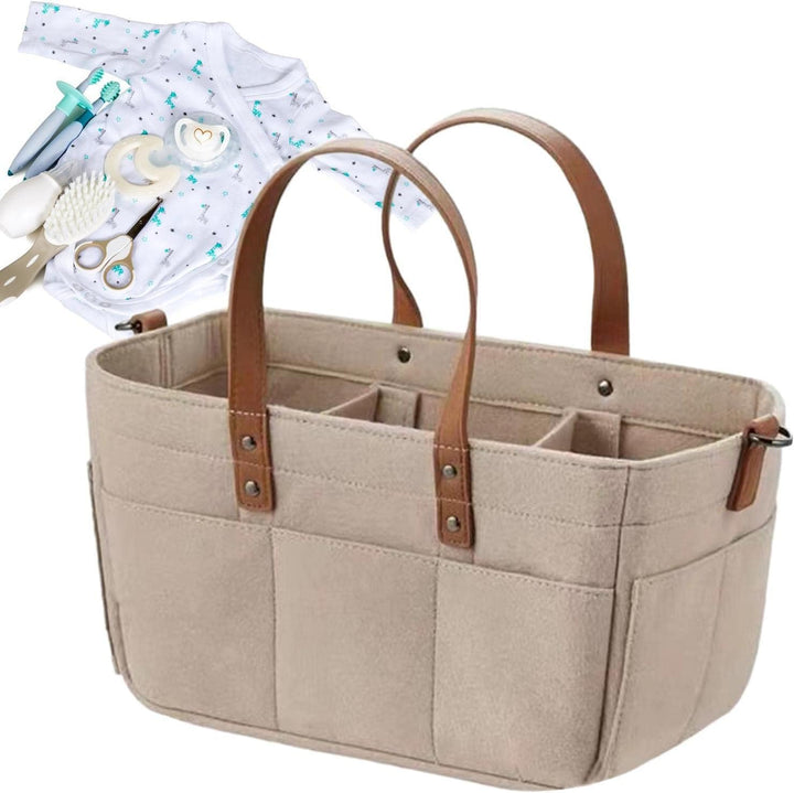 Fukamou Baby Windel Caddy, Tragbar Windeln Korb Organizer Mit Trennwänden, Für Auto, Schlafzimmer, R