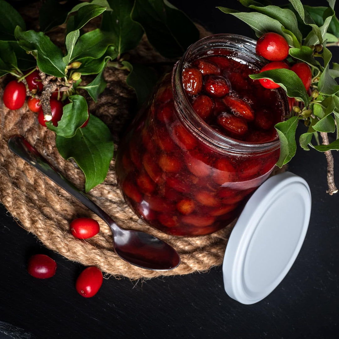 KADAX 24er Set Einmachgläser 540ml TO82 Vege, Sturzgläser Mason Jar mit Schraubdeckel, Luftdichte Tw