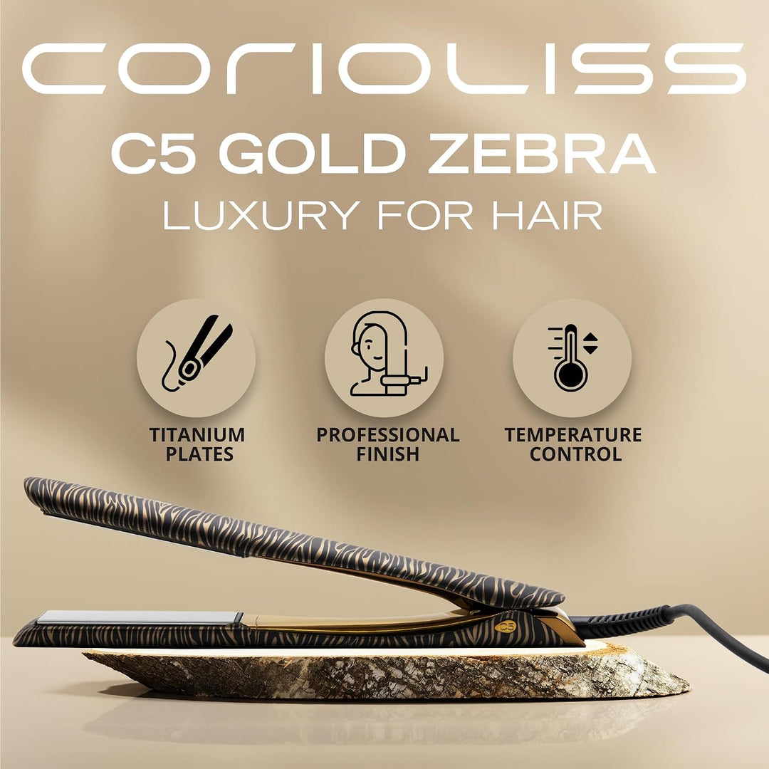Corioliss C5 | Professioneller Haarglätter | Titanium Plates | Perfekt zum Glätten und Wellen | Bis