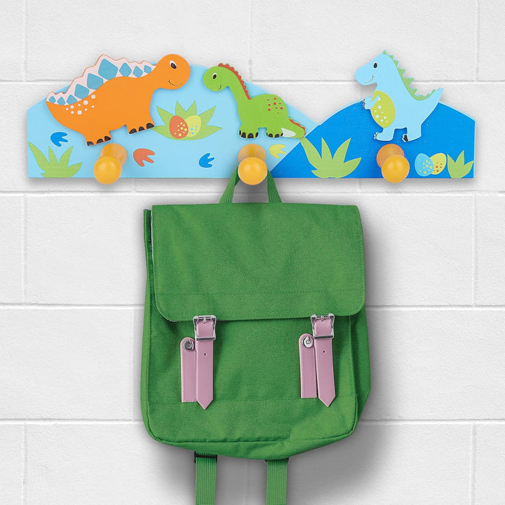 Kinder Kleiderhaken Garderobenhaken Wandhakenin Blau Dinosaurier für Jungen Kinderzimmer