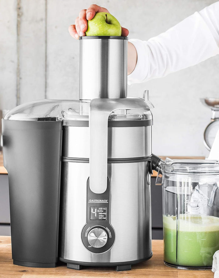 GASTROBACK 3 in 1 Design Multi Juicer mit 1300 Watt Profi-Motor - Elektrischer Entsafter, Standmixer