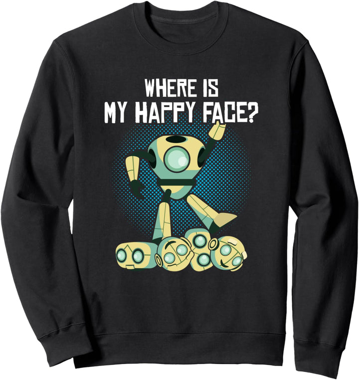 Wo ist mein glückliches Gesicht - lustiger Sweatshirt