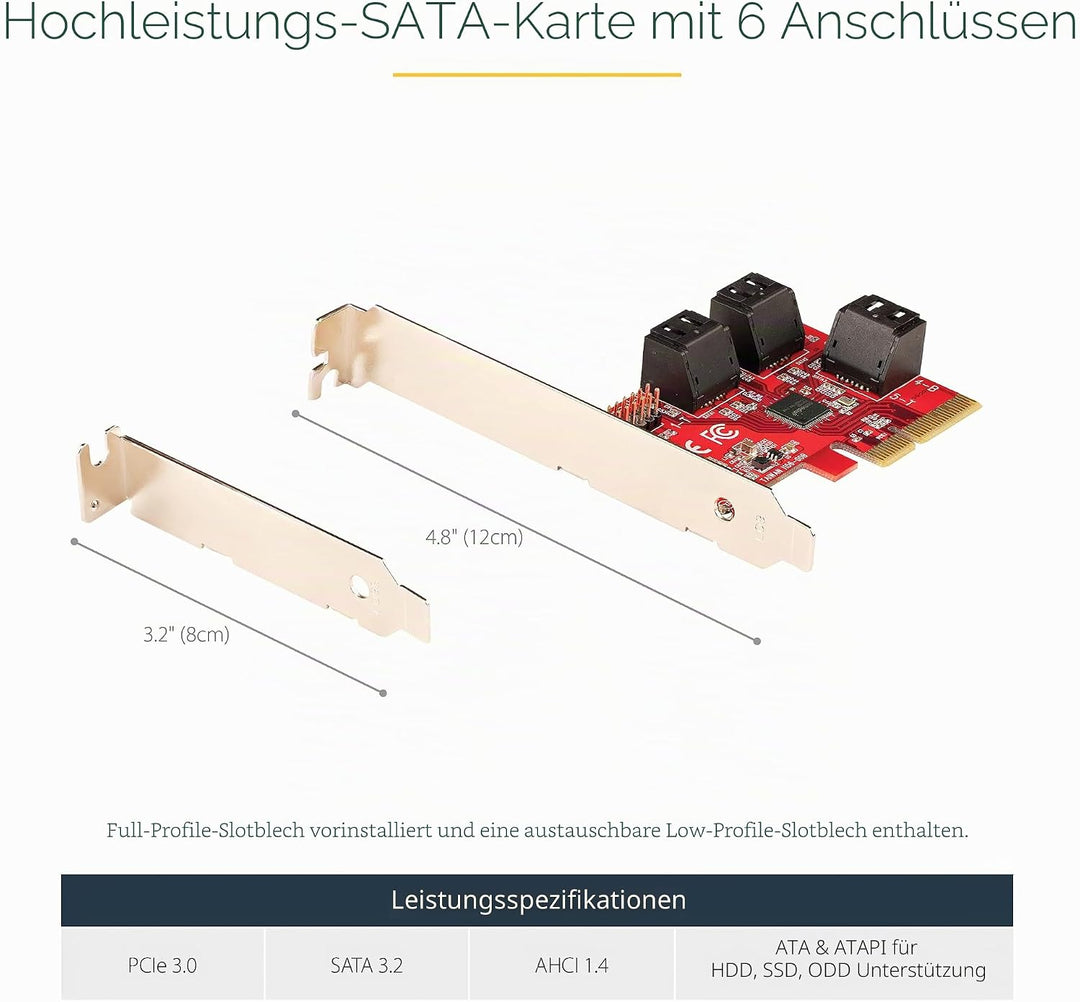 PCIE SATA Controller Cards