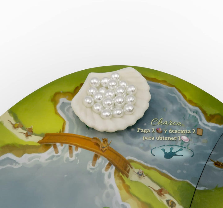 Ressourcencontainer für Everdell | Thematisches Zubehör für Brettspiele | Packung mit 6 Stück aus Bi