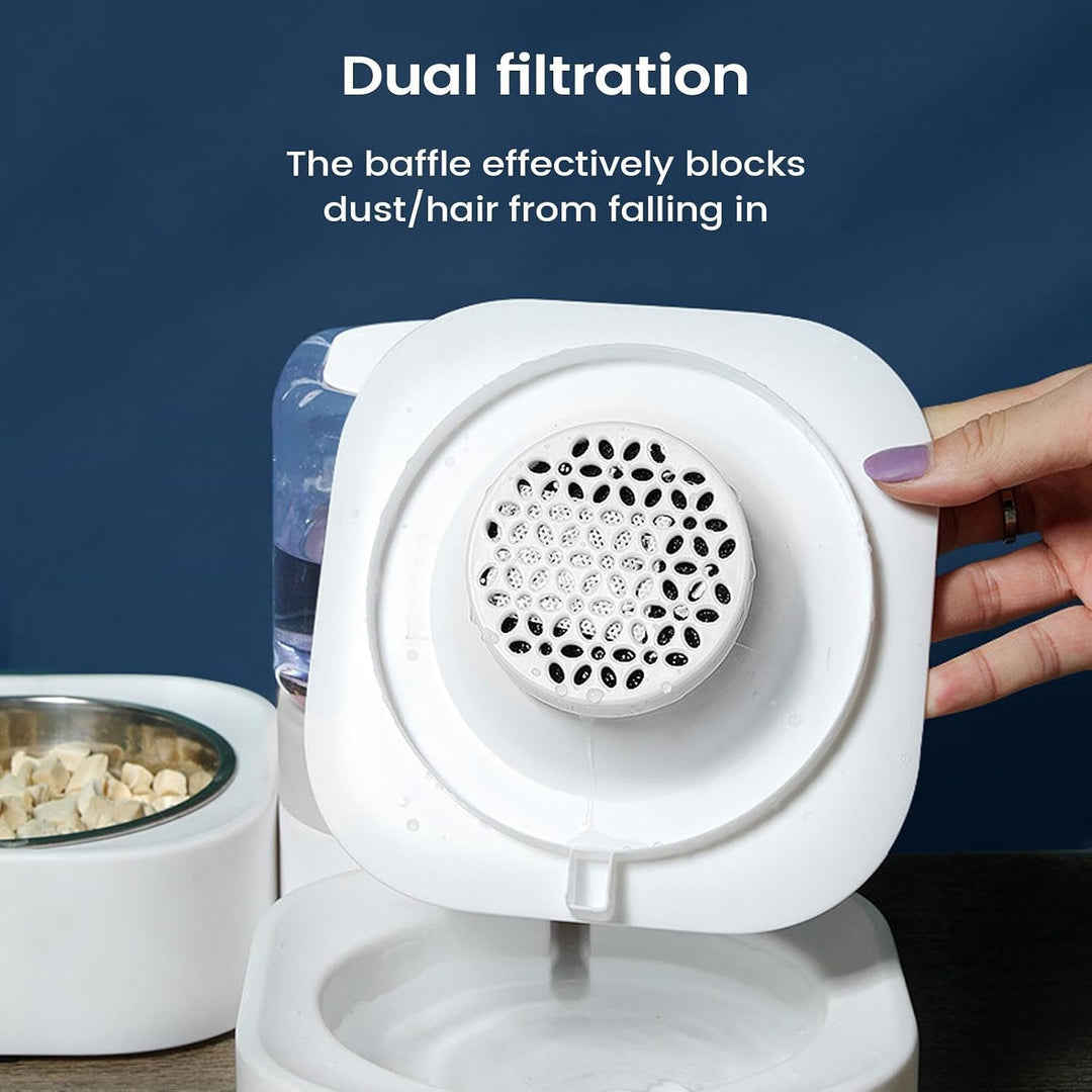 Automatischer Katzenfutter- und Wasserspender rutschfeste Unterlage mit | Automatischer -Wasserspend