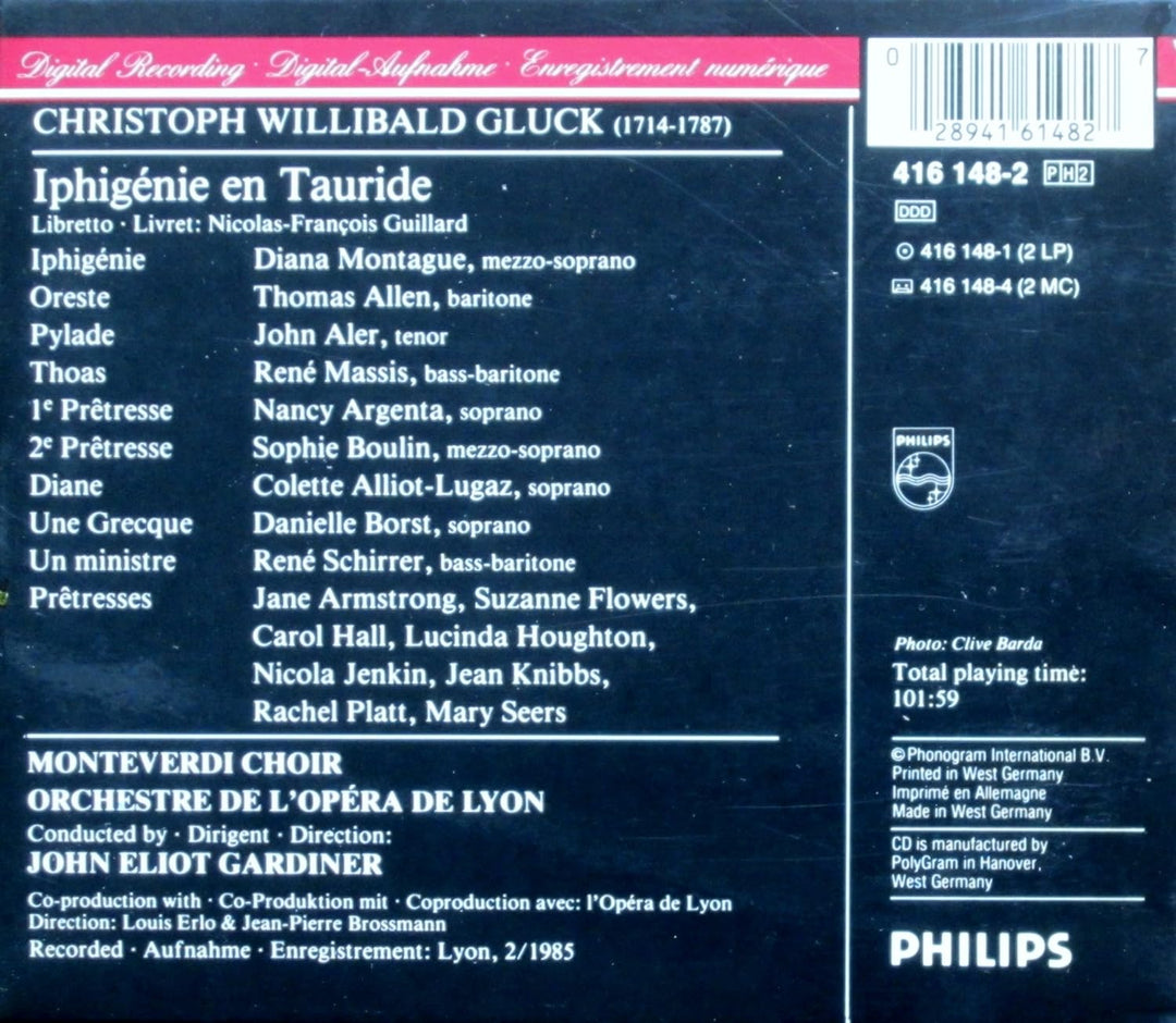 Iphigenie en Tauride, Audio-CD
