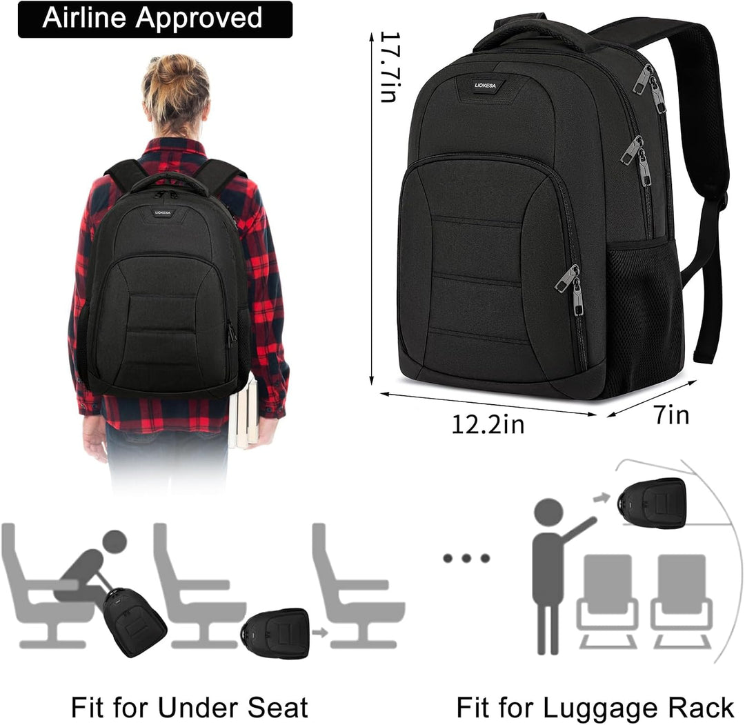 Rucksack Herren, Schule Laptop Rucksack Schulrucksack Jungen Teenager mit 15.6 Zoll Laptopfach,Wasse