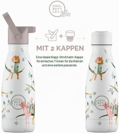 Thermosflasche für Kinder - 260 ml - Reading Buddies - Wasserflasche aus Edelstahl - Kalte Getränke