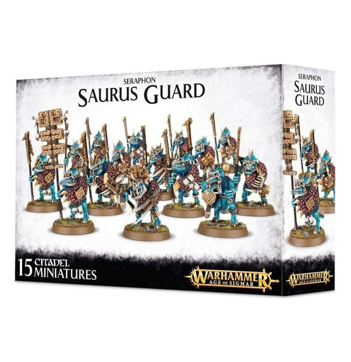 Games Workshop 99120208016 Seraphon Saurus Guard, Black