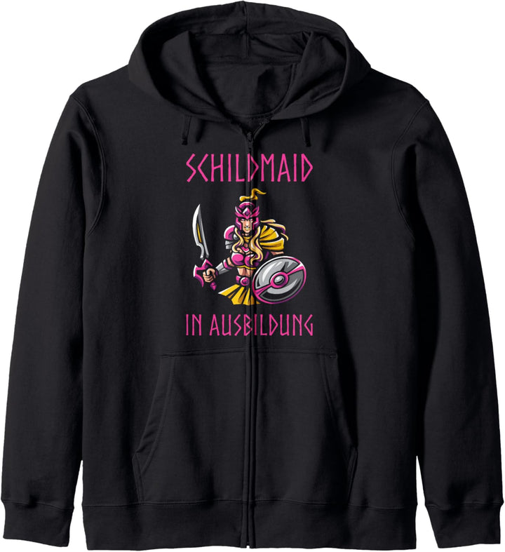 Schildmaid In Ausbildung Wikinger Spruch Kapuzenjacke