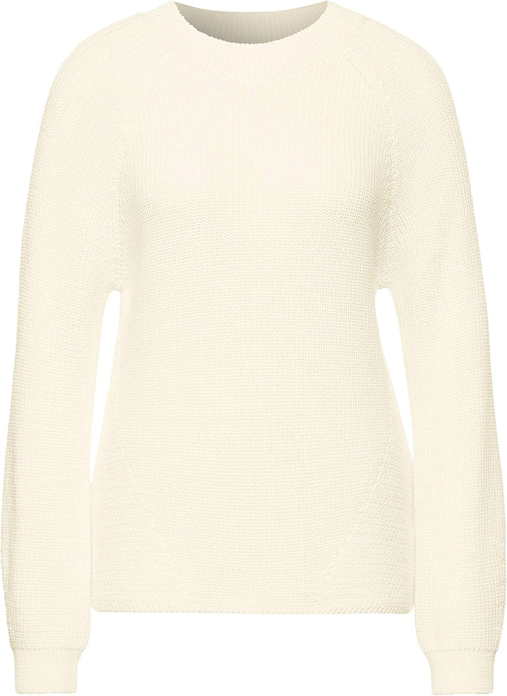 STREET ONE Damen 301488 Pullover, Off White, 34