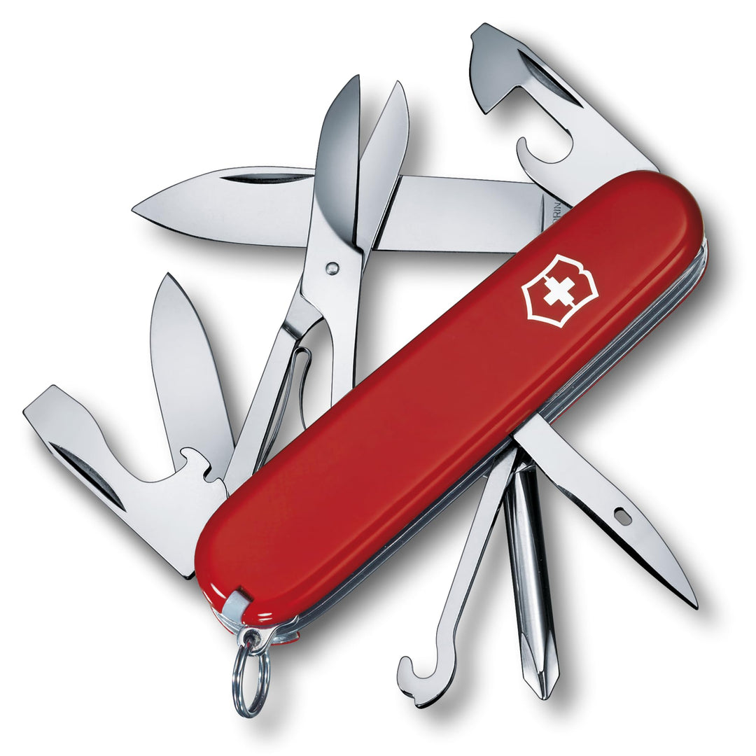 Victorinox Schweizer Taschenmesser Super Tinker, Swiss Army Knife, Multitool, 14 Funktionen, Klinge,