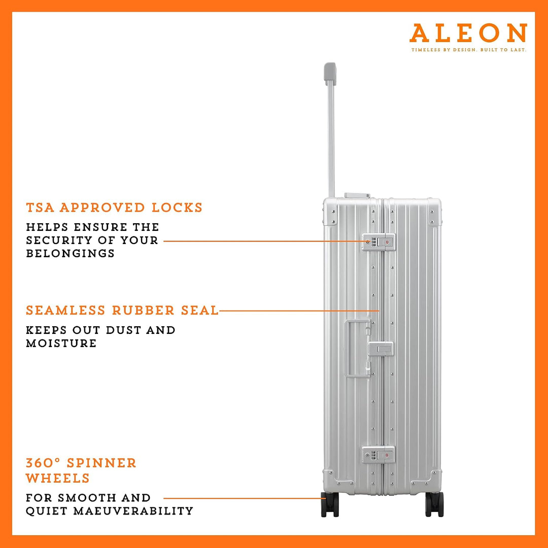 Aleon 30 Macro - 4-Rollen-Trolley 76.5 cm Silver 76 cm Silber, 76 cm Silber