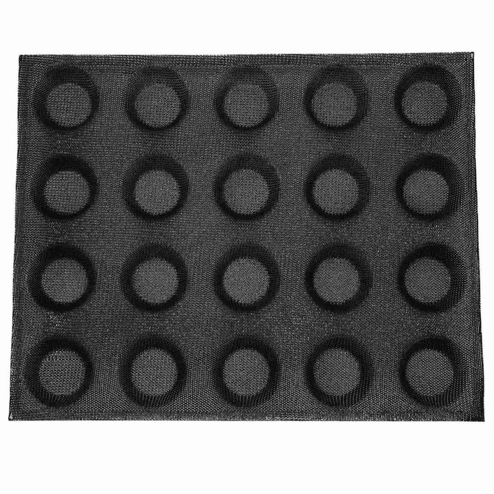 XIAOJUN Silikonform mit 20 Löchern Cake T Mini Pizza Modell Round Bread Hamburger Antihaft-Backform