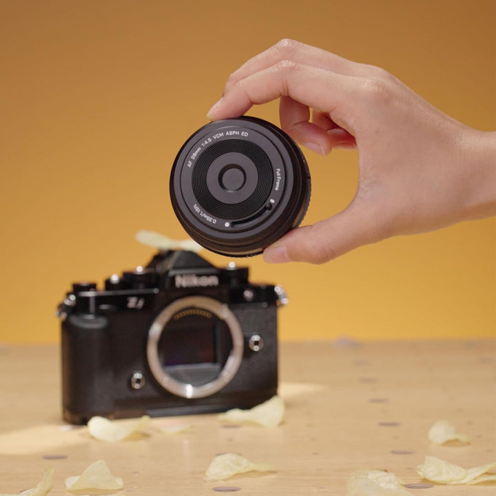 VILTROX AF 28mm F4.5 Vollformat Pancake Objektiv für L Mount Kamera, Autofokus Chips-Size Ultra-Thin
