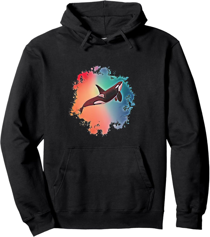 Orca Wal Pullover Hoodie