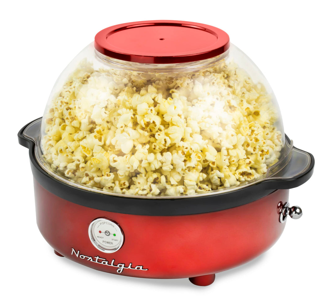 Nostalgia Retro-Rühr-Popcornmaschine 5.5L - Rot, Rot
