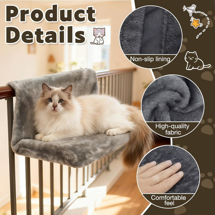 Katzenbett Heizung, ADDLIVE Katzen Heizungsliege, Katzenhängematte Heizung, Katzenliege Heiz-ung, Ka