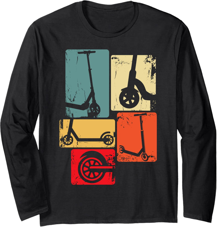 Scooter Roller Stunt Tretroller Geschenk Kinder &amp; Jungen Langarmshirt