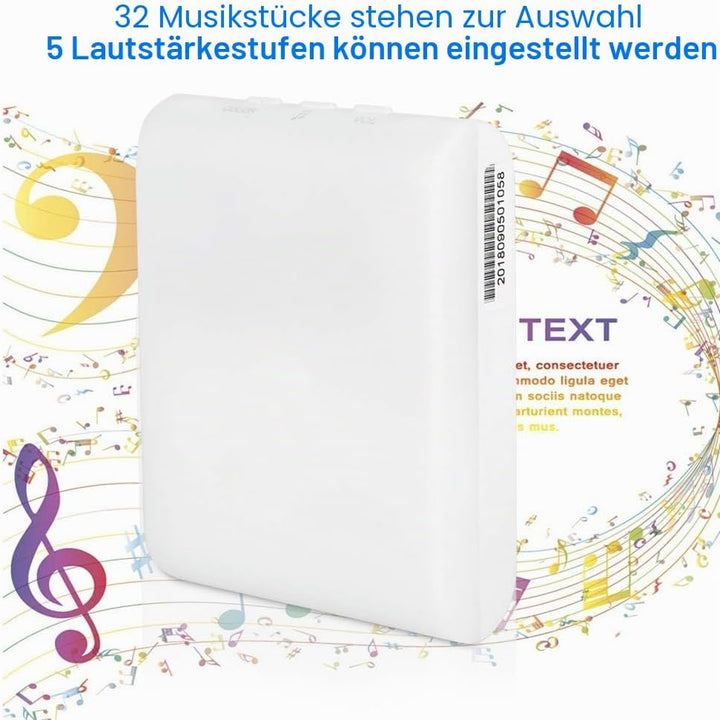 Kabellose Türklingel, Tauber Anrufer, älter Taub, mit 7 Farbtönen, wasserdicht, elektrisch, Türkling