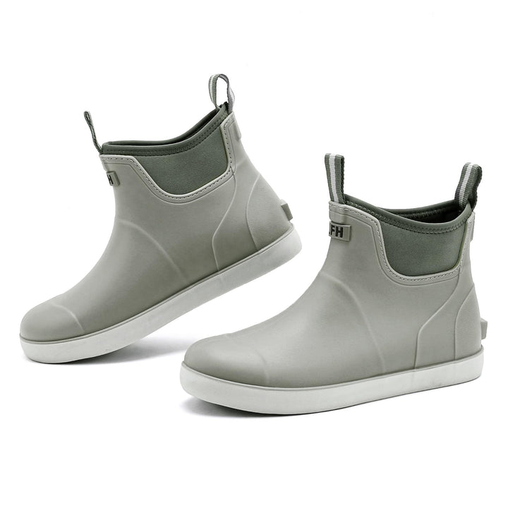 Gummistiefel Herren Halbhoch, Grundlegend Wasserdicht Atmungsaktiv Stiefeletten, Anti-Rutsch Mode PV