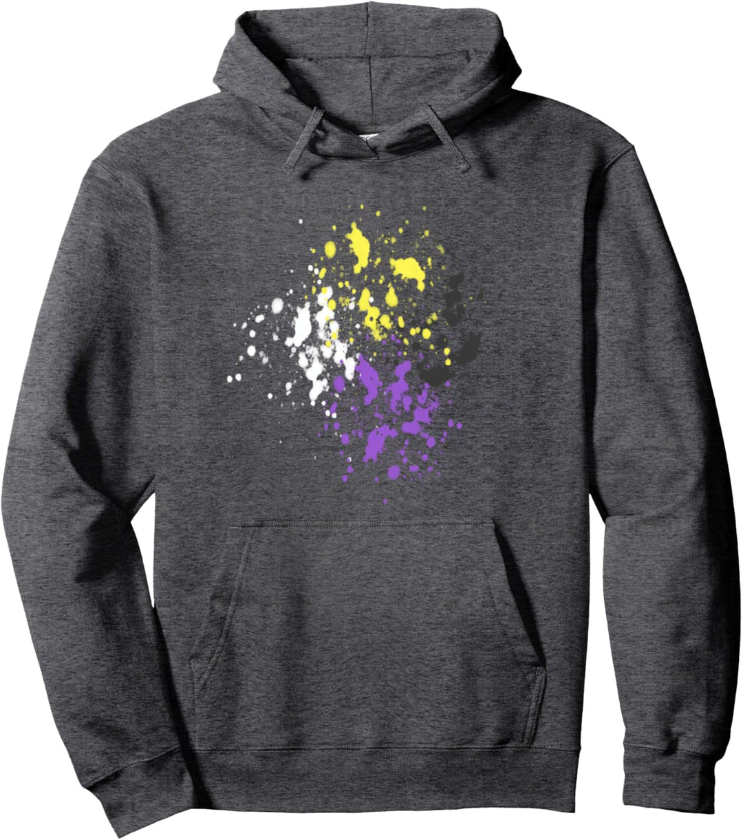 Dezenter nicht-binärer Stolz, nicht-binäre Stolz-Flagge Pullover Hoodie