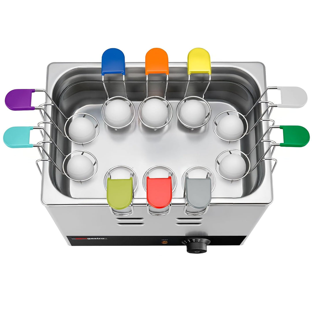 GGM Gastro | EKJ10 | Elektrischer Eierkocher - 2,6 kW - inkl. 10 Eierkörben