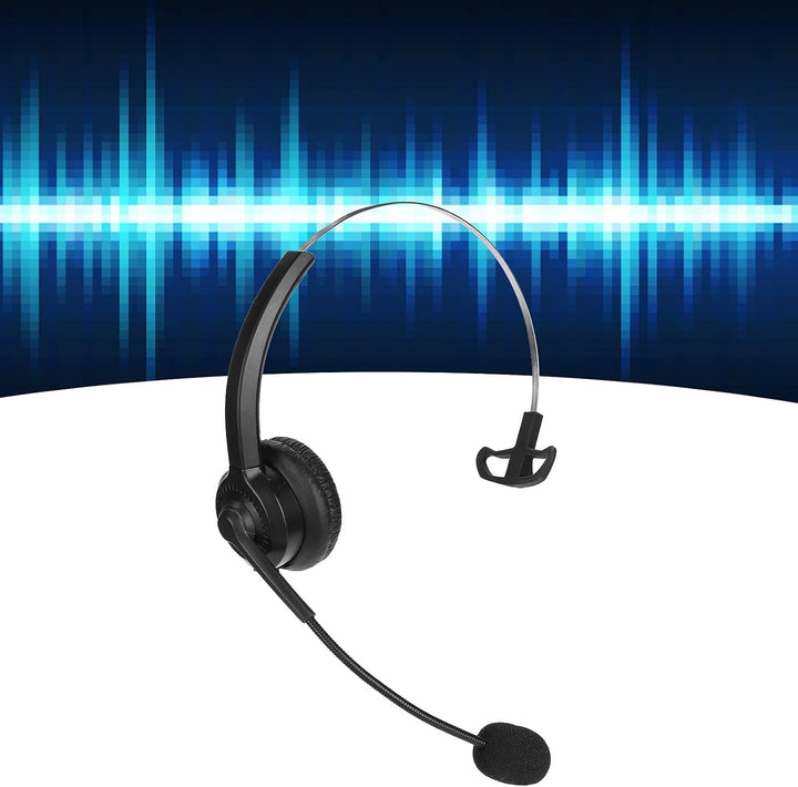 Telefon Headset mit RJ9 Buchse, Freisprech Callcenter Headset mit Mikrofon und Audiosteuerung für Sk