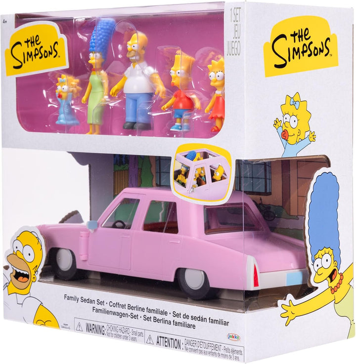 The Simpsons Familienfiguren mit Limousine Fahrzeug Spielset