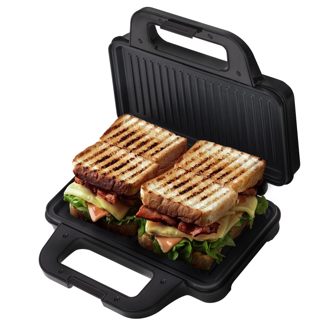 Camry - sandwichmaker und panini grill in einem - 2 in 1 - schwarz sandwichtoaster klein - sandwich-