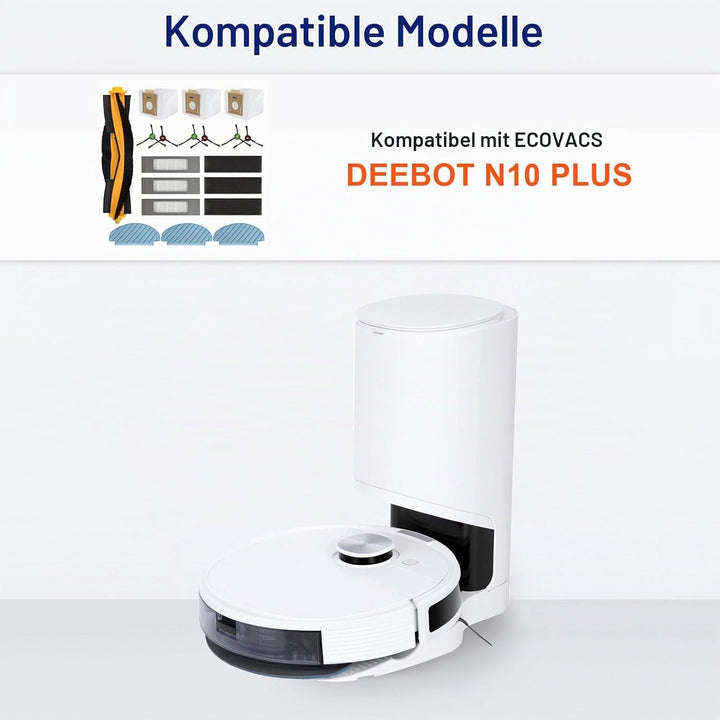 Feilifan Zubehör-Set für ECOVACS DEEBOT N10 PLUS/ T9+/ N8 PRO+/ N8+/ T8AIVI+/ T8+ Saugroboter, 19-te