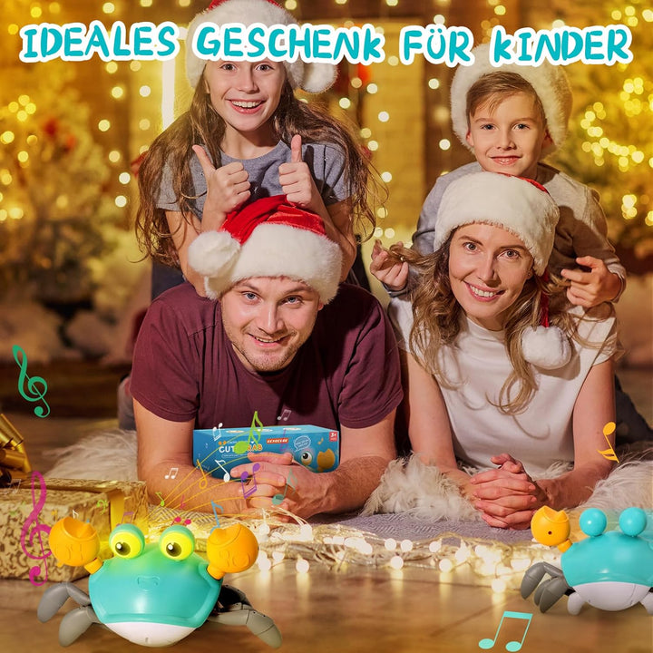 Interaktives Krabbelspielzeug, Interaktive Musikkrabbe, die automatisch Hindernissen ausweicht, Elek