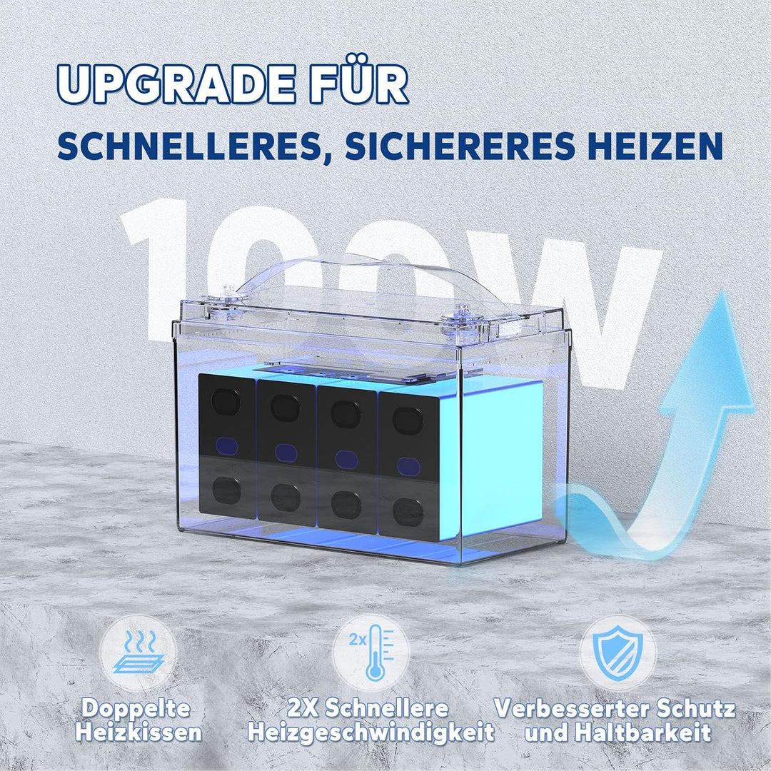LiTime 12V 100Ah LiFePO4 Batterie mit Selbstheizung für Wohnmobil und Solar